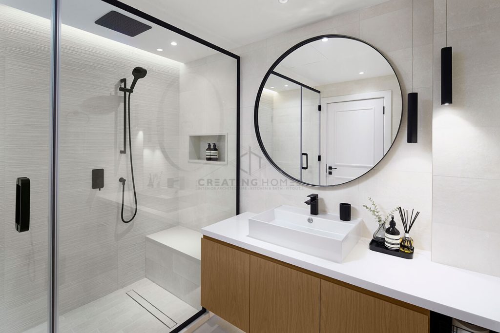 bathroom in Creating Homes' Shoreline Apartments project in Palm Jumeirah, Dubai.