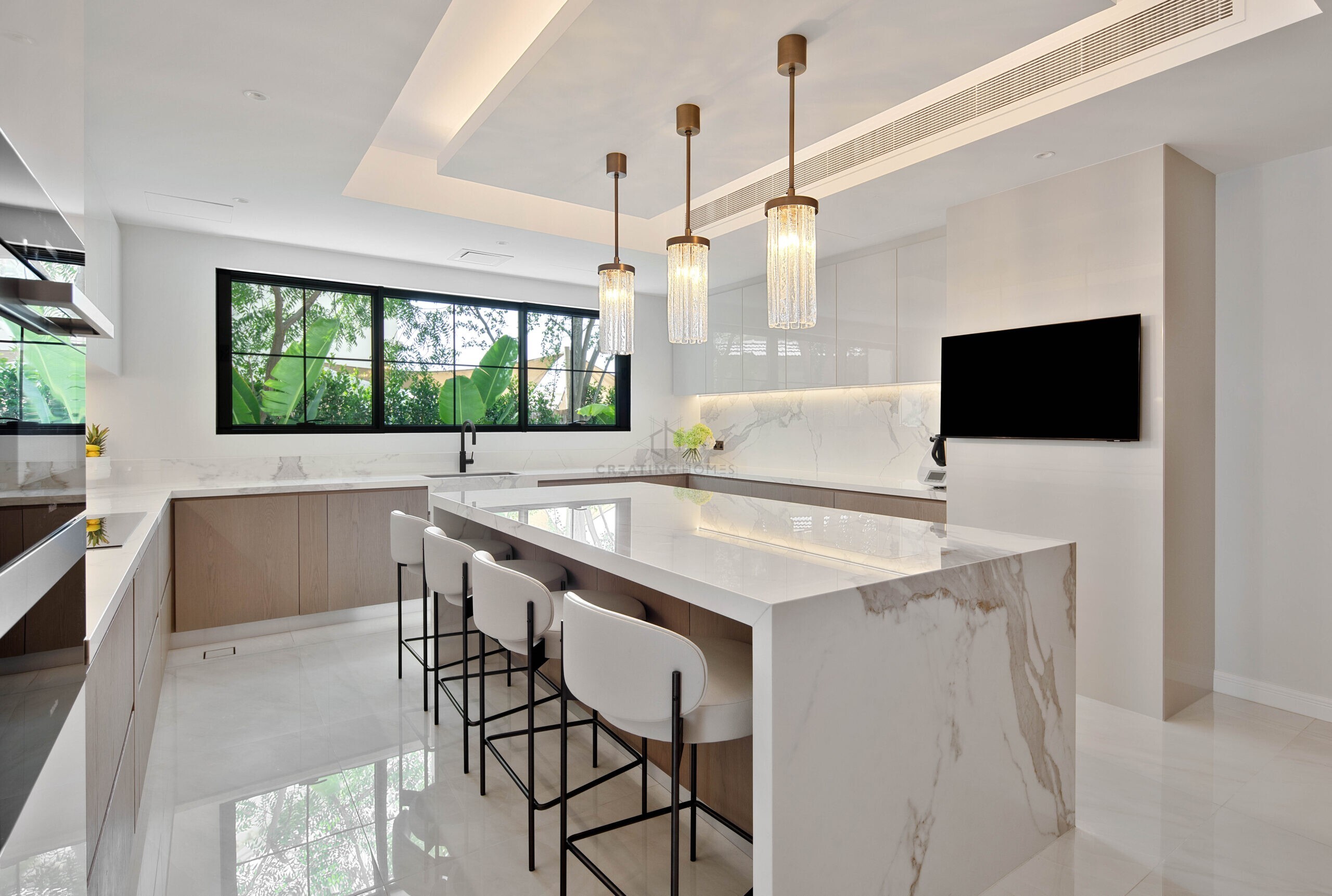 dining in Creating Homes' project Casa Blanca, located in Jumeirah Islands, Dubai